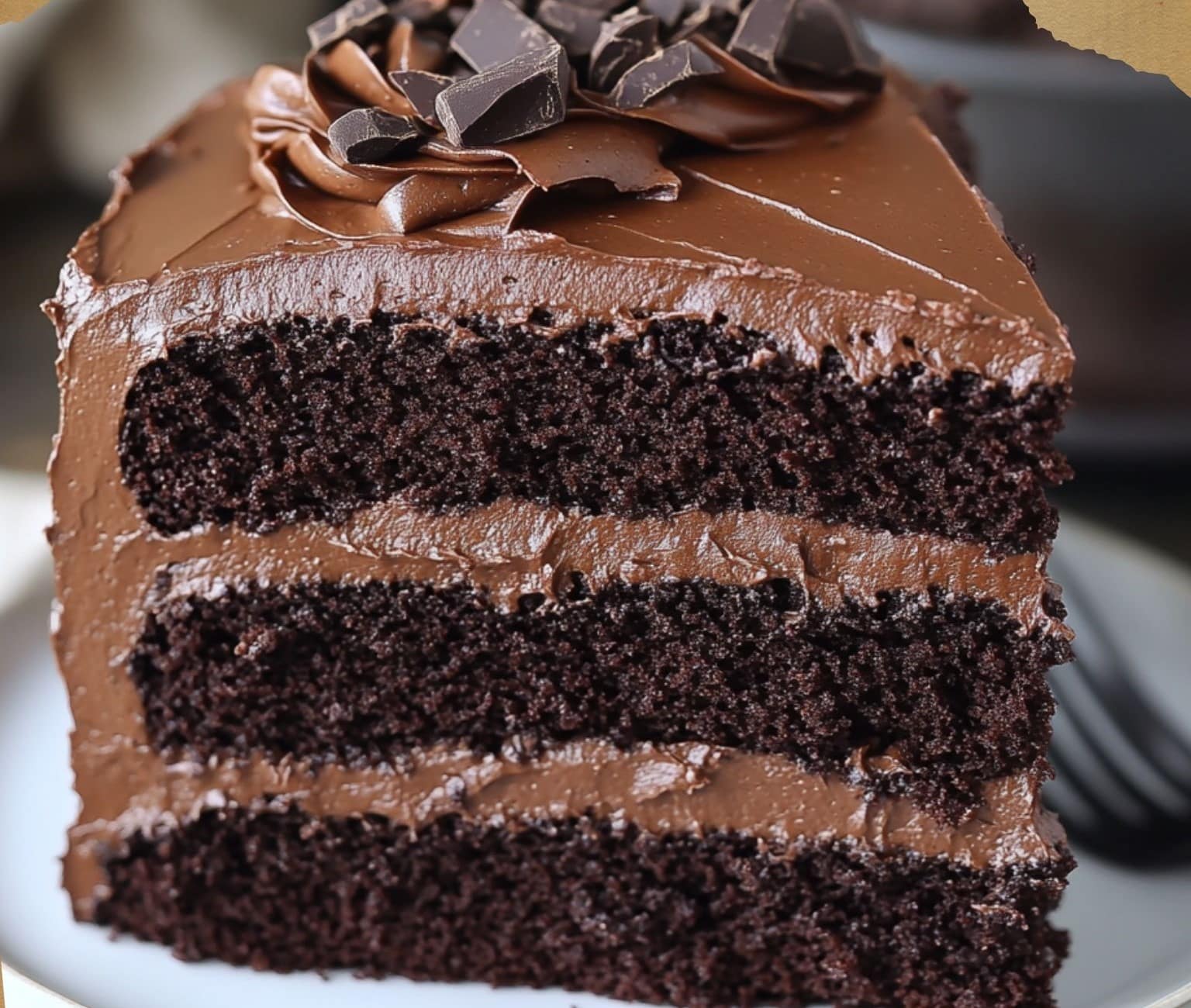 Decadent Dark Chocolate Cake - Recipe Delice